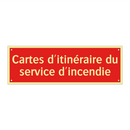 Cartes d'itinéraire du service d'incendie
