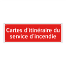 Cartes d'itinéraire du service d'incendie