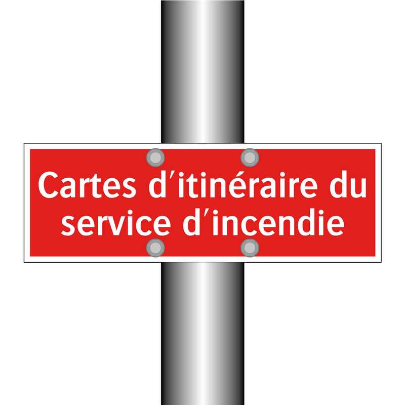 Cartes d'itinéraire du service d'incendie