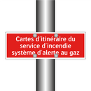 Cartes d'itinéraire du service d'incendie système d'alerte au gaz
