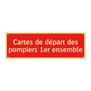 Cartes de départ des pompiers 1er ensemble