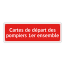 Cartes de départ des pompiers 1er ensemble