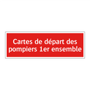 Cartes de départ des pompiers 1er ensemble
