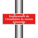 Emplacement de l'installation du service d'incendie