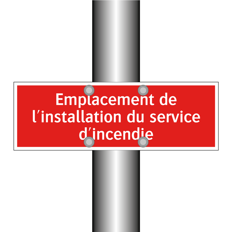 Emplacement de l'installation du service d'incendie