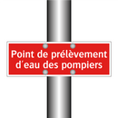 Point de prélèvement d'eau des pompiers