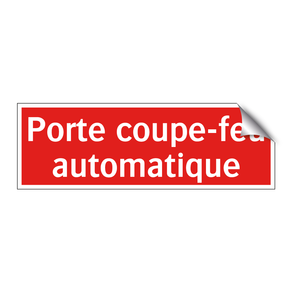 Porte coupe-feu automatique