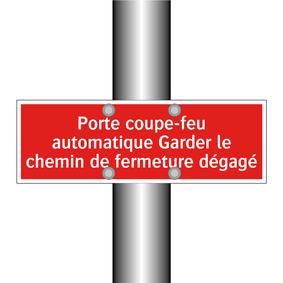 Porte coupe-feu automatique Garder le chemin de fermeture dégagé