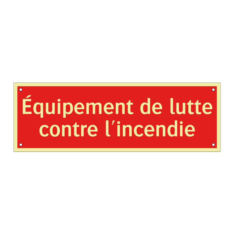 Équipement de lutte contre l'incendie