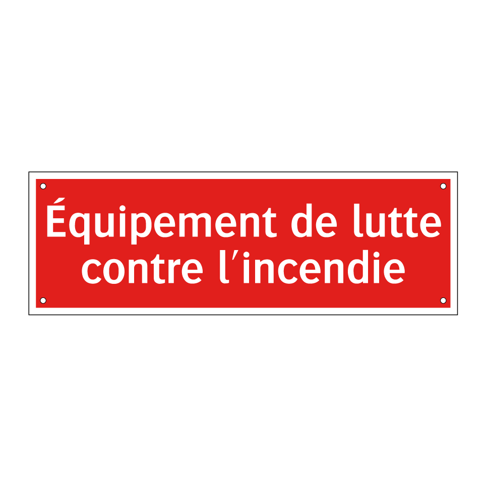 Équipement de lutte contre l'incendie