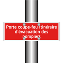 Porte coupe-feu Itinéraire d'évacuation des pompiers