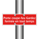 Porte coupe-feu Gardez fermée en tout temps