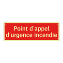 Point d'appel d'urgence incendie