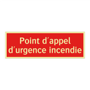 Point d'appel d'urgence incendie