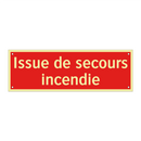 Issue de secours incendie