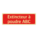Extincteur à poudre ABC