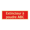 Extincteur à poudre ABC