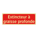 Extincteur à graisse profonde