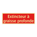 Extincteur à graisse profonde