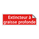 Extincteur à graisse profonde