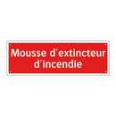 Mousse d'extincteur d'incendie