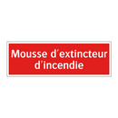Mousse d'extincteur d'incendie