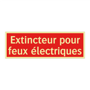 Extincteur pour feux électriques