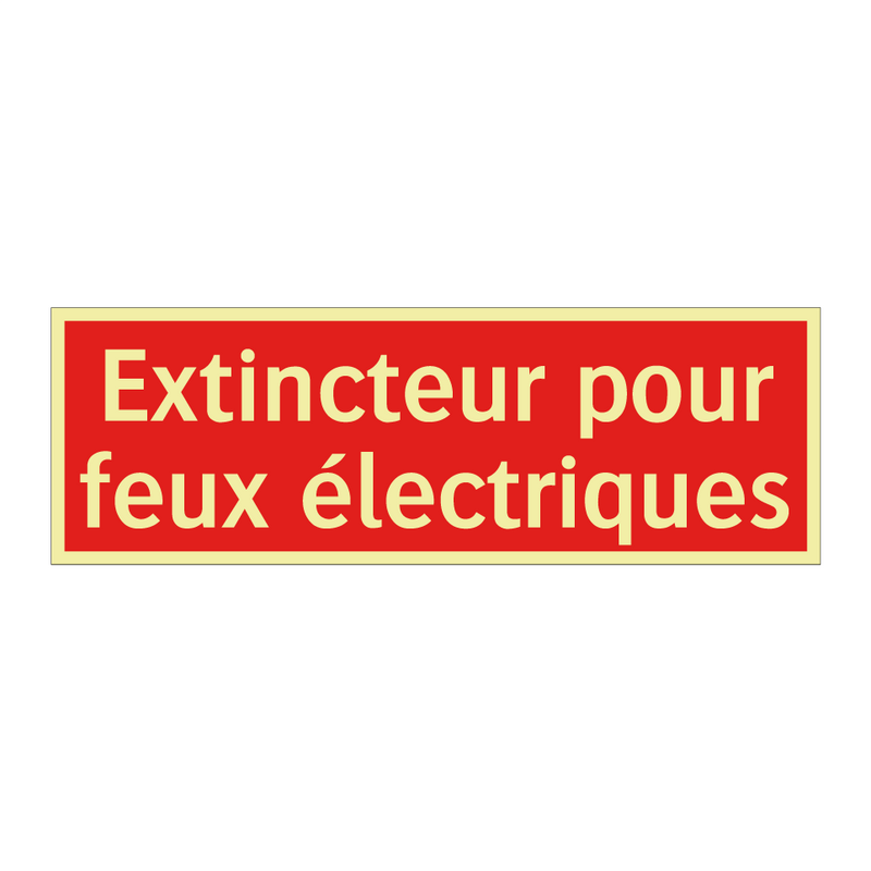 Extincteur pour feux électriques