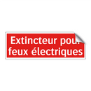 Extincteur pour feux électriques