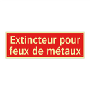 Extincteur pour feux de métaux