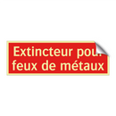 Extincteur pour feux de métaux