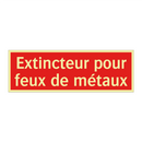 Extincteur pour feux de métaux