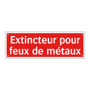 Extincteur pour feux de métaux