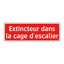 Extincteur dans la cage d'escalier