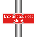L'extincteur est situé