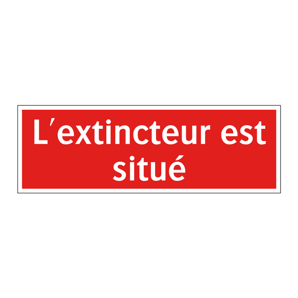 L'extincteur est situé