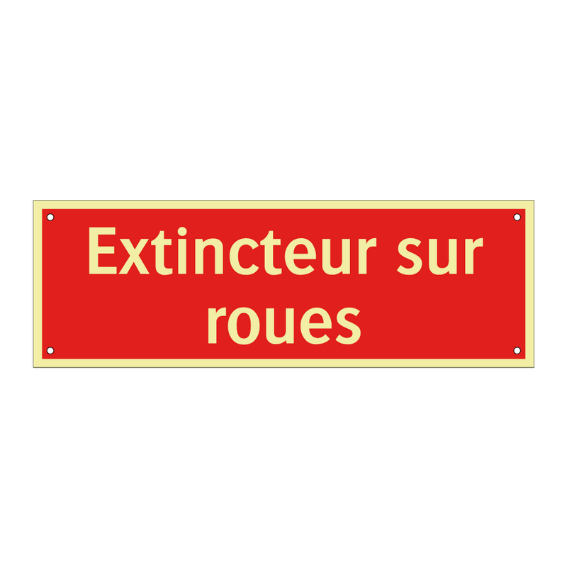 Extincteur sur roues