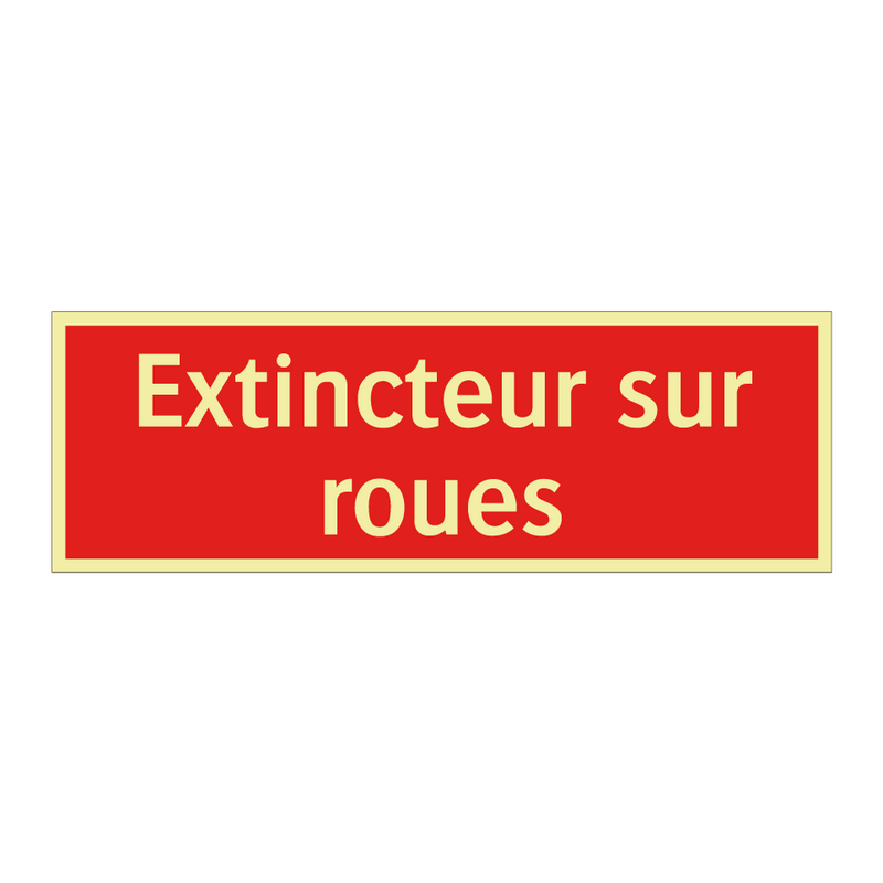Extincteur sur roues