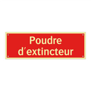 Poudre d'extincteur