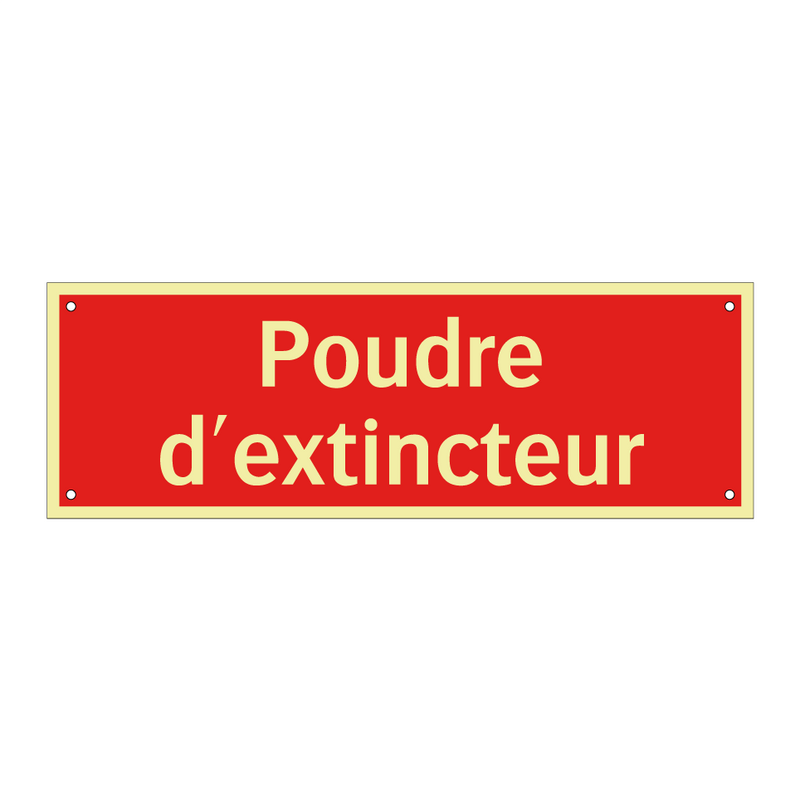Poudre d'extincteur