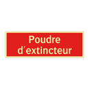 Poudre d'extincteur