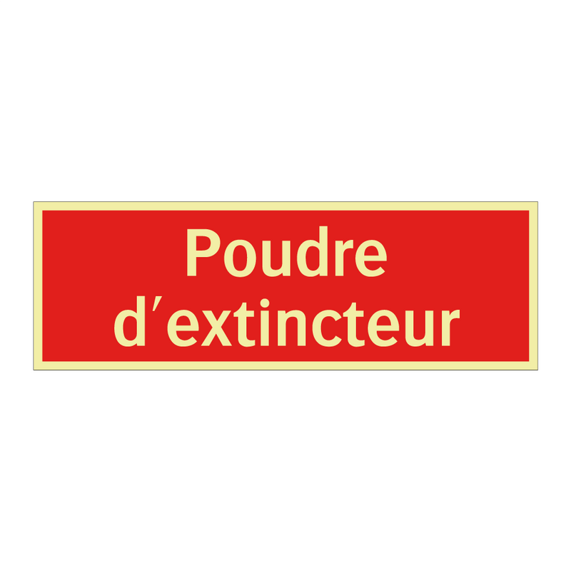 Poudre d'extincteur