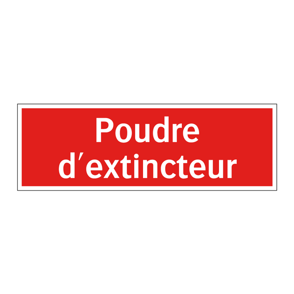 Poudre d'extincteur