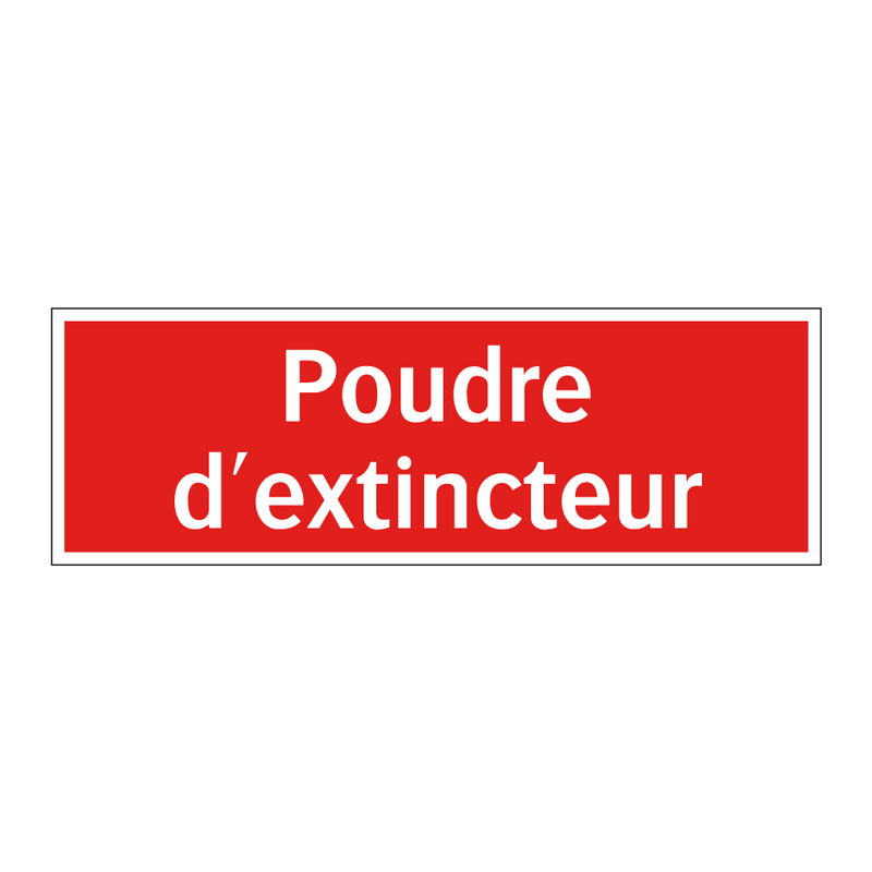 Poudre d'extincteur