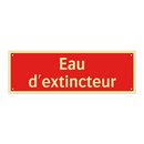 Eau d'extincteur