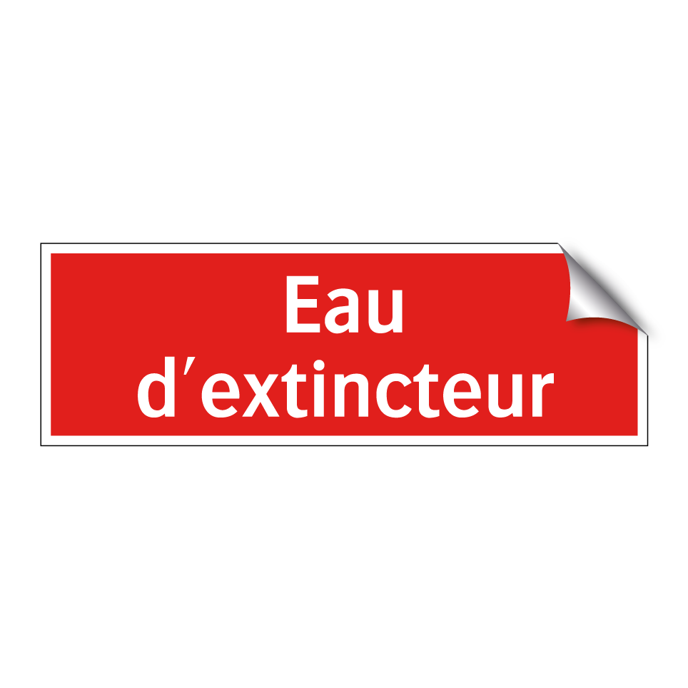 Eau d'extincteur