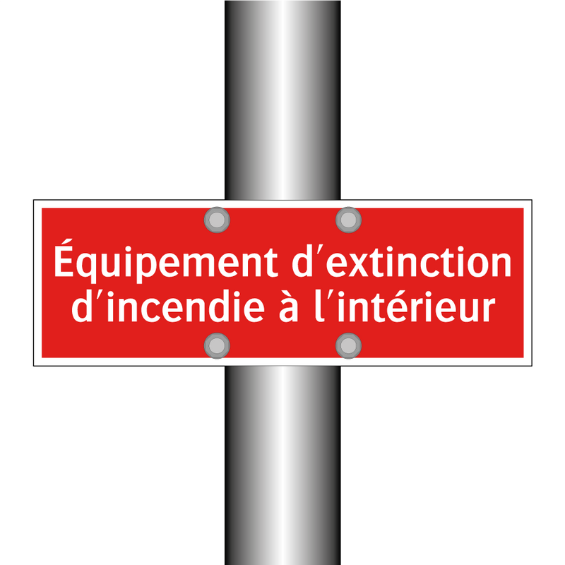 Équipement d'extinction d'incendie à l'intérieur