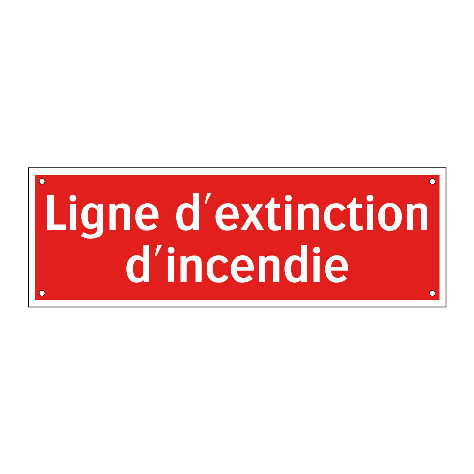 Ligne d'extinction d'incendie