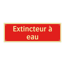 Extincteur à eau