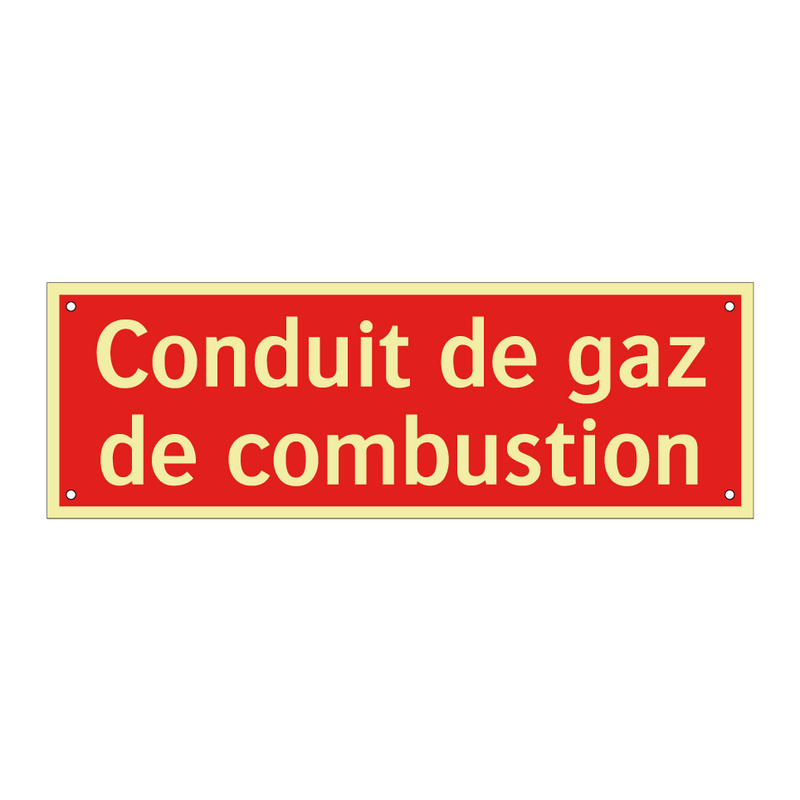 Conduit de gaz de combustion